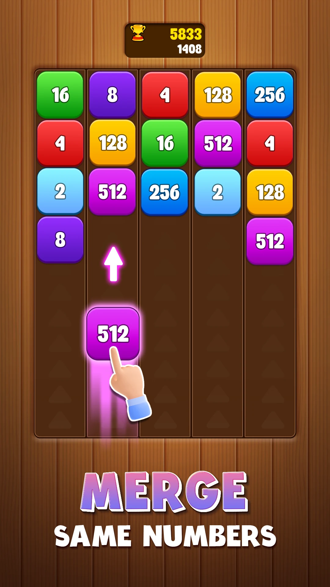 Wood Number Merge screenshot