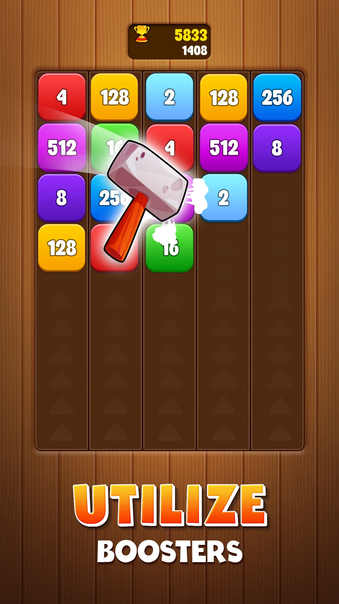 Wood Number Merge screenshot